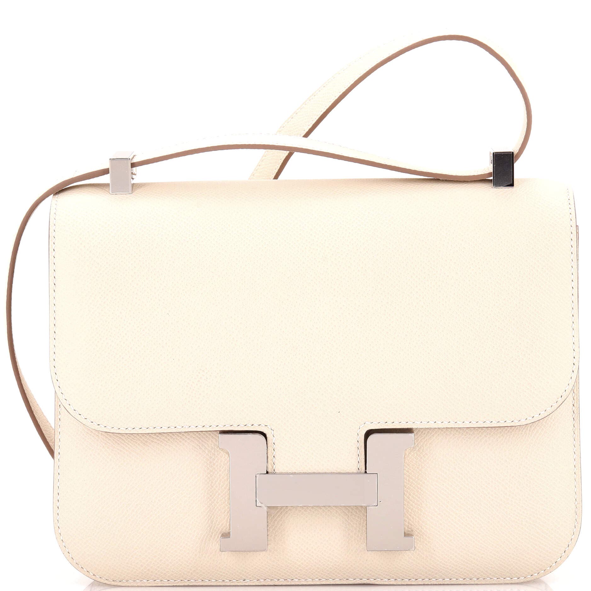 Pre-Owned Hermes Constance NM Bag Epsom 24, Main, color, Craie
