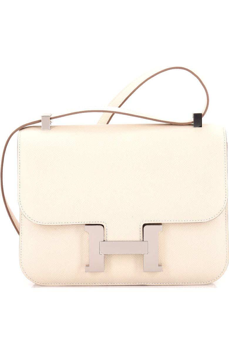 Pre-Owned Hermes Constance NM Bag Epsom 24, Main, color, Craie