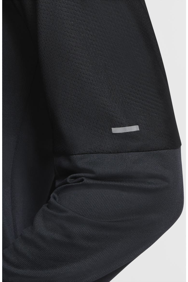 Dri-FIT Half Zip Running Top, Alternate, color, BLACK/ REFLECTIVE SILVER
