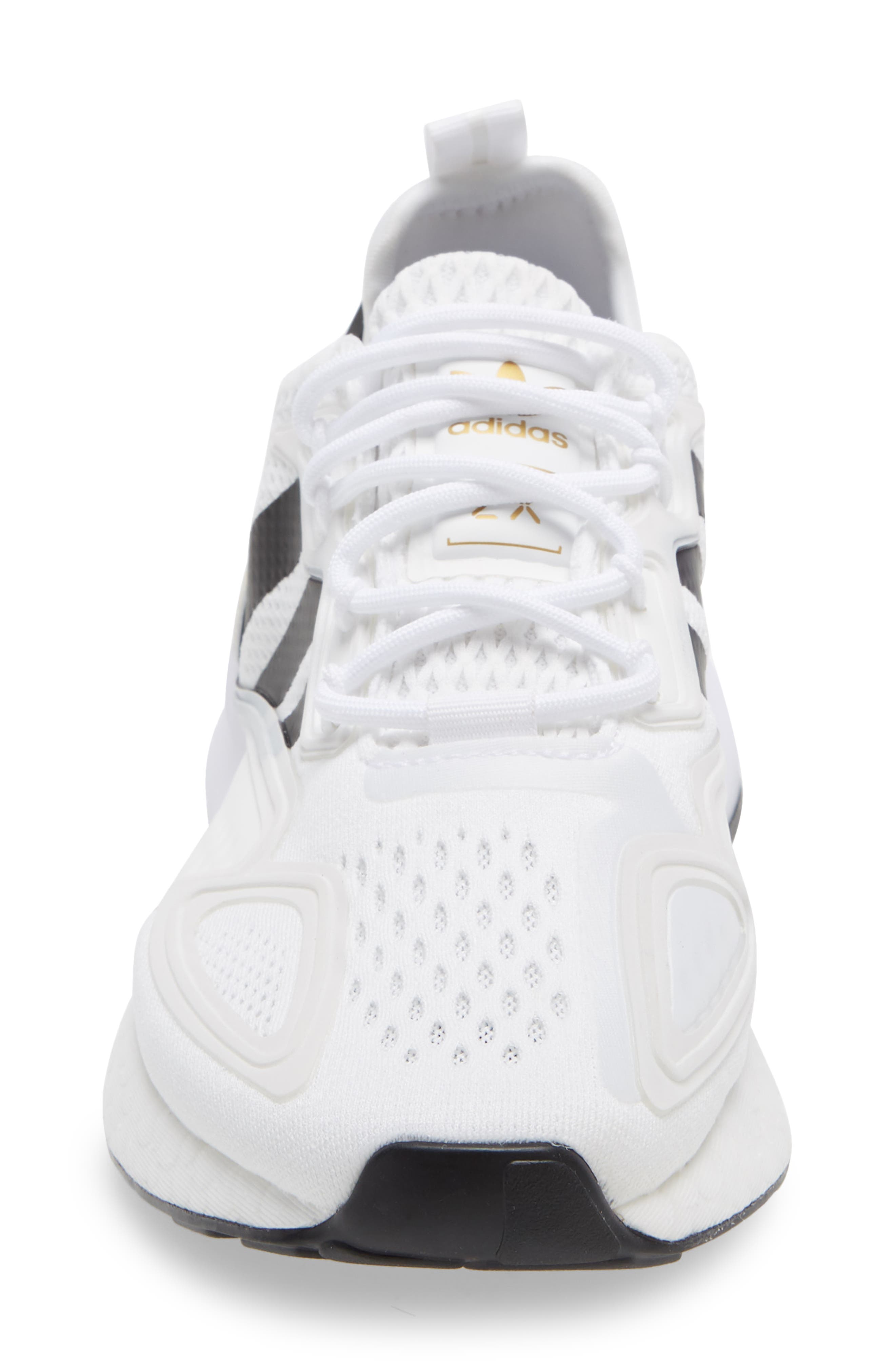 adidas ZX 2K Boost Sneaker, Alternate, color, White/ Core Black/ Gold