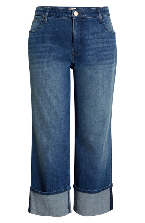 Kut From The Kloth Sienna Cuffed High Waist Wide Leg Jeans In Blue