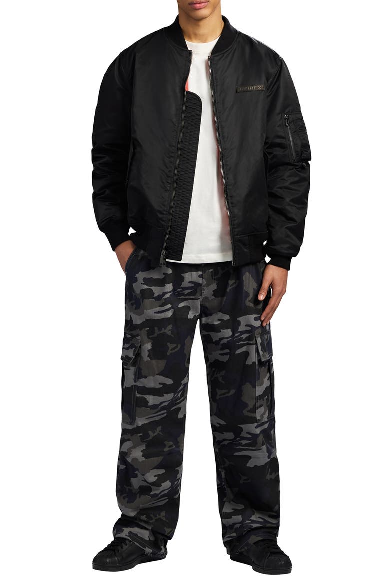 Bomber Jacket, Alternate, color, BLACK