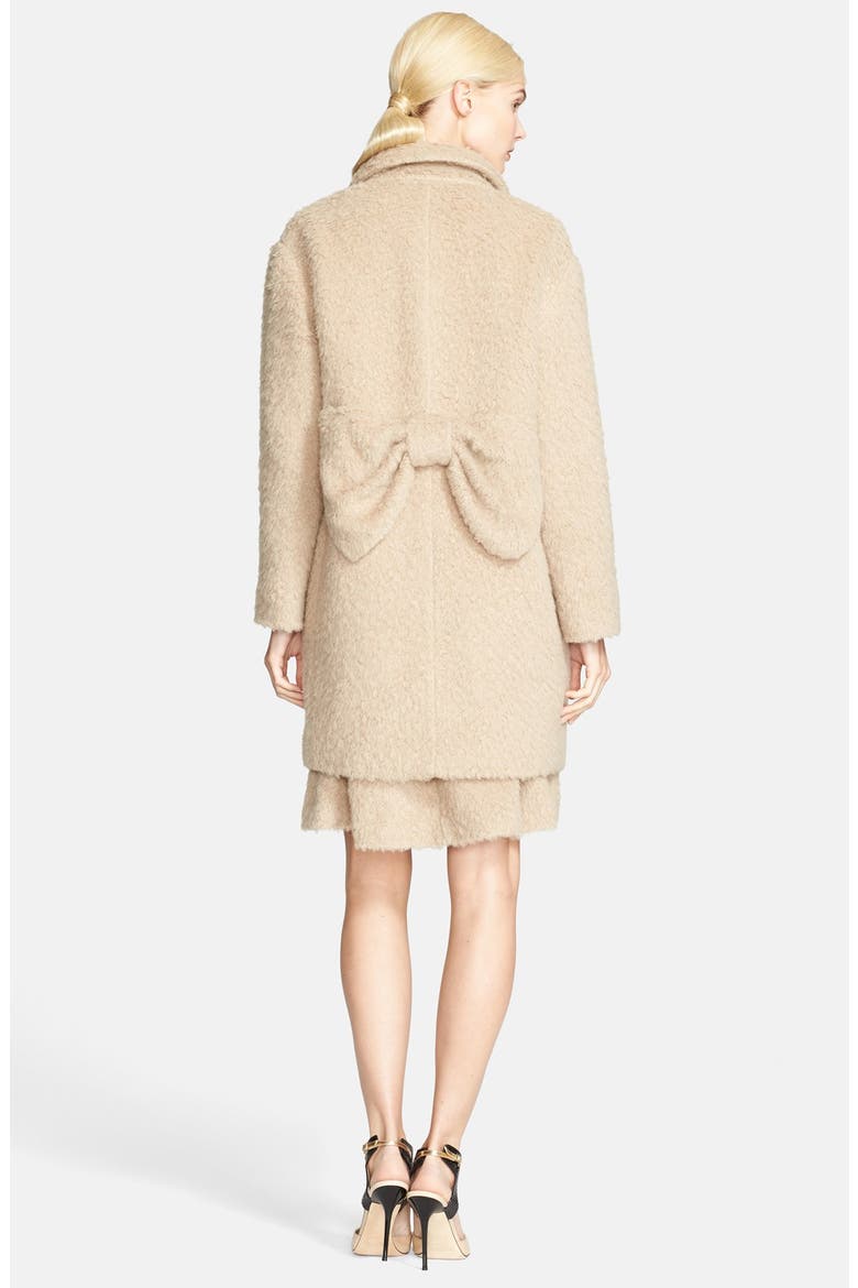 'lee' bow detail a-line skirt, Alternate, color, CAMEL