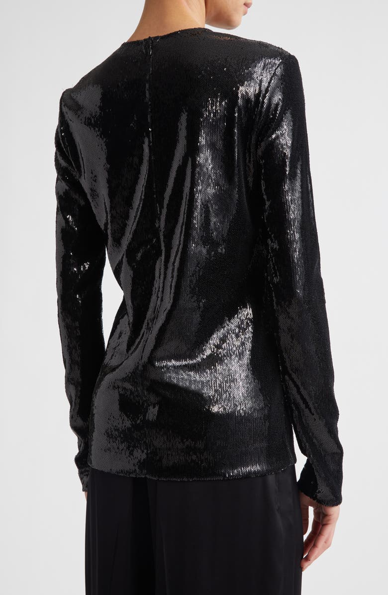 TOTEME Sequin Top, Alternate, color, Black