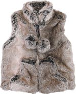 Widgeon Faux Fur Plush Zip Front Vest