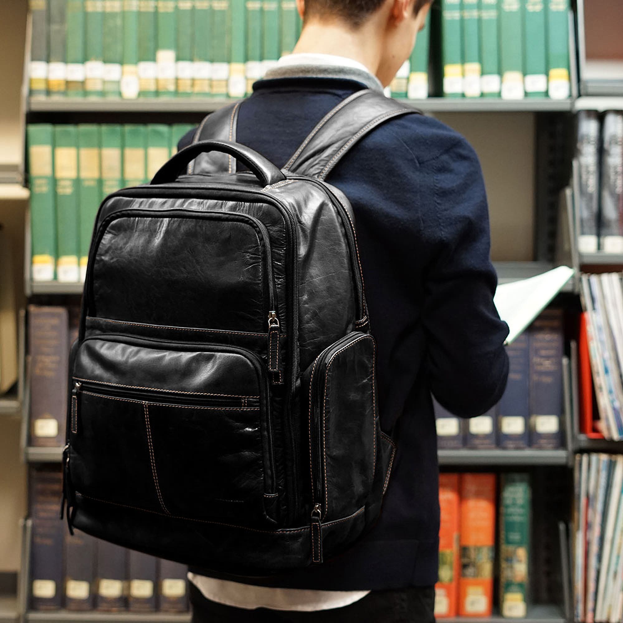 Voyager Large Tech Backpack, Alternate, color, Black