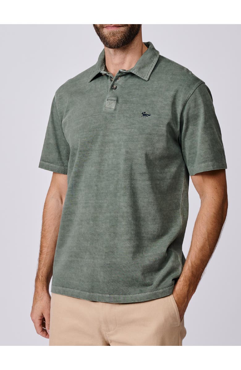 Aubin Arkwright Heavyweight Jersey Polo, Alternate, color, Khaki