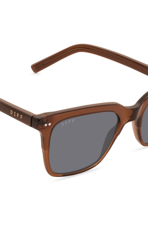 Diff Billie 53mm Square Sunglasses In Brown