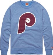 Homage Men's Homage Light Blue Philadelphia Phillies Cooperstown Collection Raglan Tri-Blend Sweatshirt