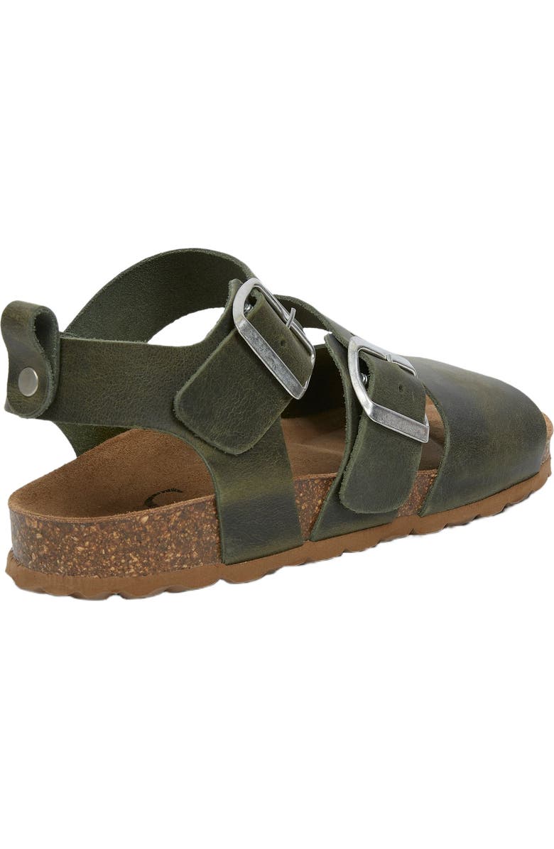 Celtic & Co. Triple Strap Sandal, Alternate, color, Olive