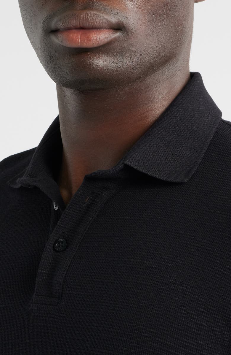 Mavi Jeans Slim Fit Black Cotton Polo, Alternate, color, Black