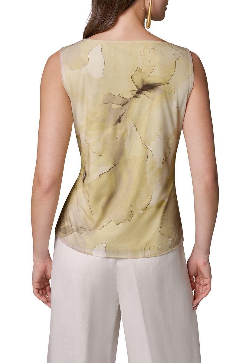 Donna Karan New York Print Cowl Neck Sleeveless Top, Alternate, color,