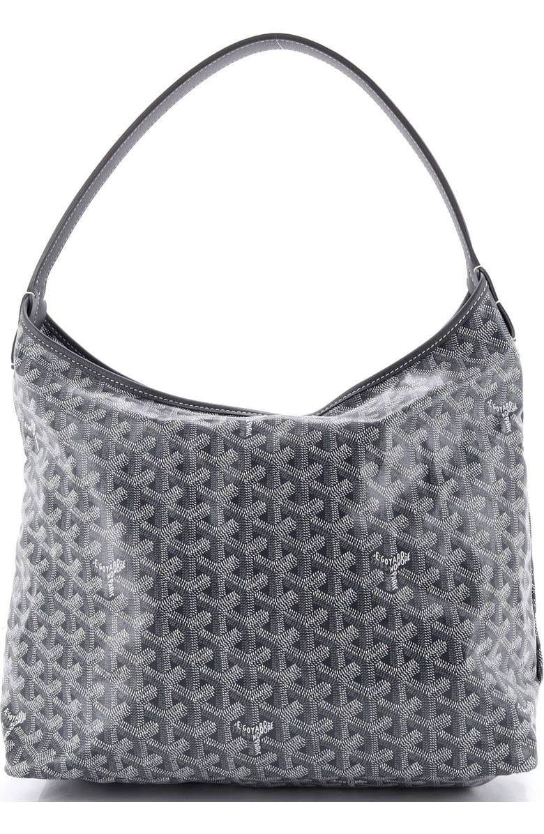 Pre-Owned Goyard Boheme Hobo Coated Canvas, Main, color, Gray