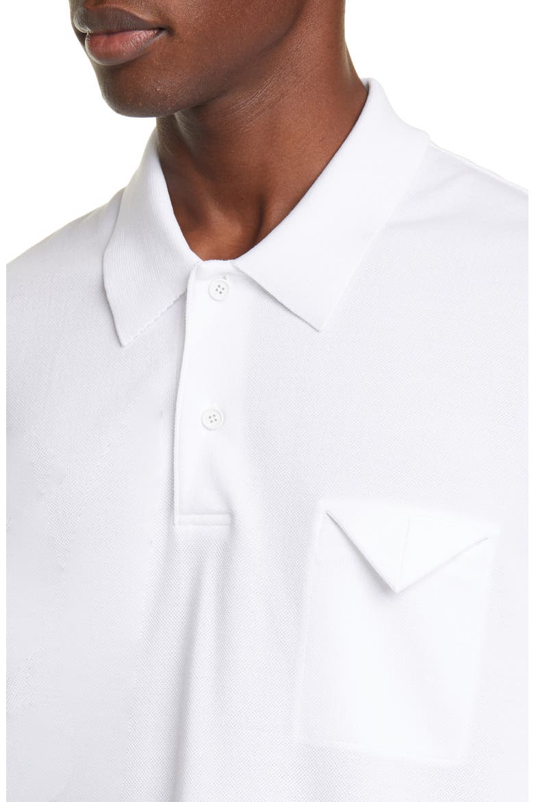 Piquet Long Sleeve Polo, Alternate, color, BIANCO