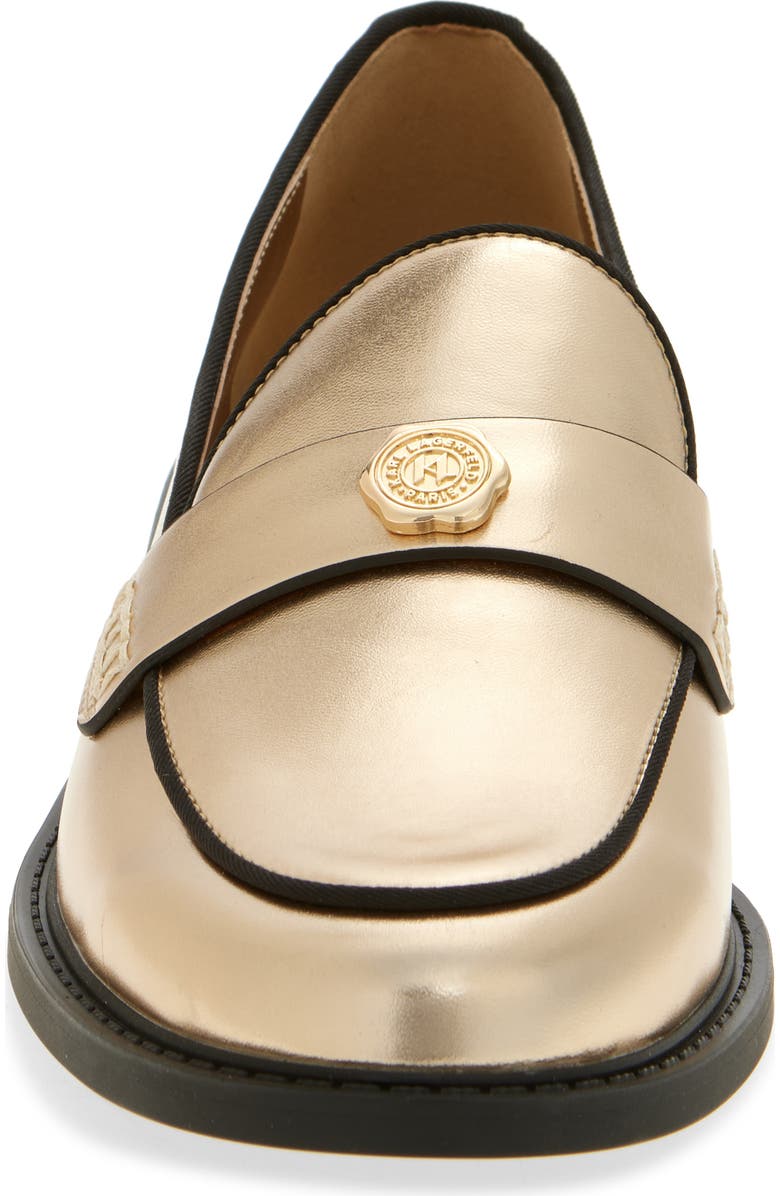 KARL LAGERFELD PARIS Rylin Loafer, Alternate, color, Gold