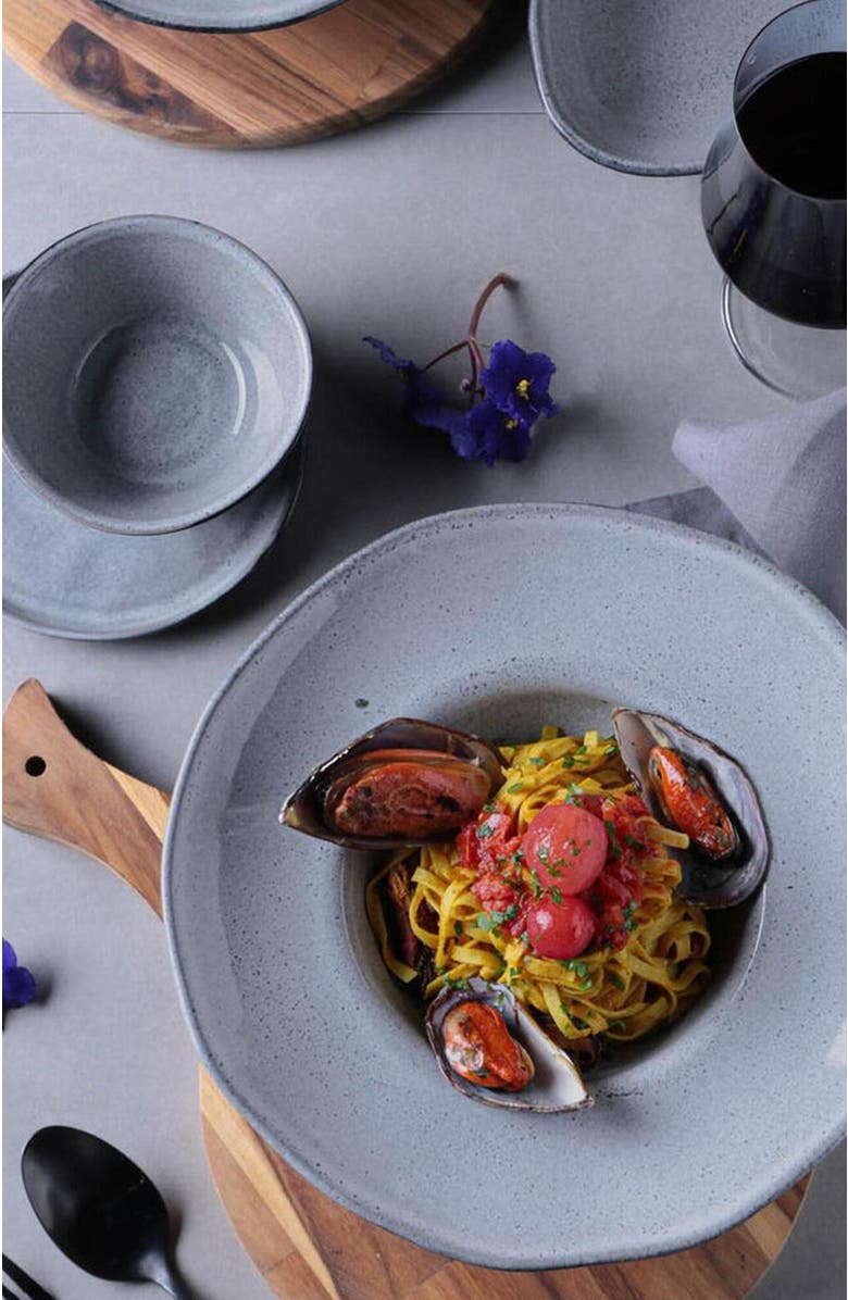 Porto Brasil Deep Rim Plate Set of 4, Alternate, color, Dust