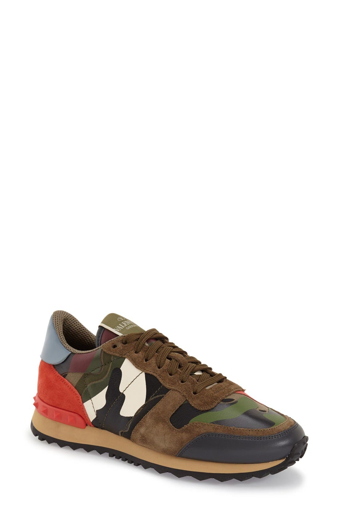 Valentino Garavani Valentino Rockstud Camo Sneaker, Main, color, 