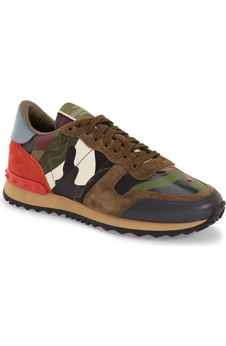 Valentino Garavani Valentino Rockstud Camo Sneaker, Main, color,