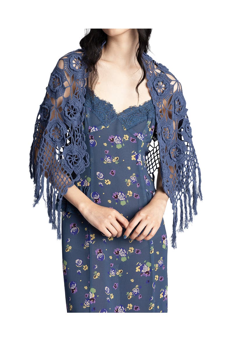 Night Blooming Chiffon Slip Dress, Alternate, color, INDIGO MULTI