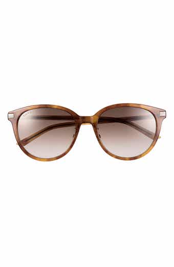 55mm Gradient Polarized Round Sunglasses