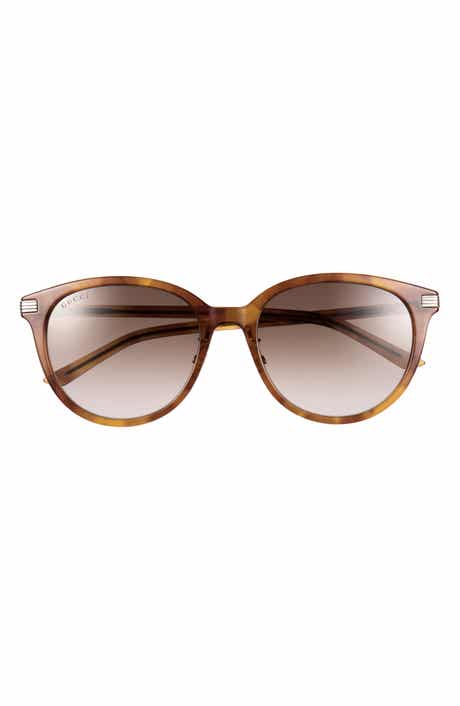 55mm Gradient Polarized Round Sunglasses
