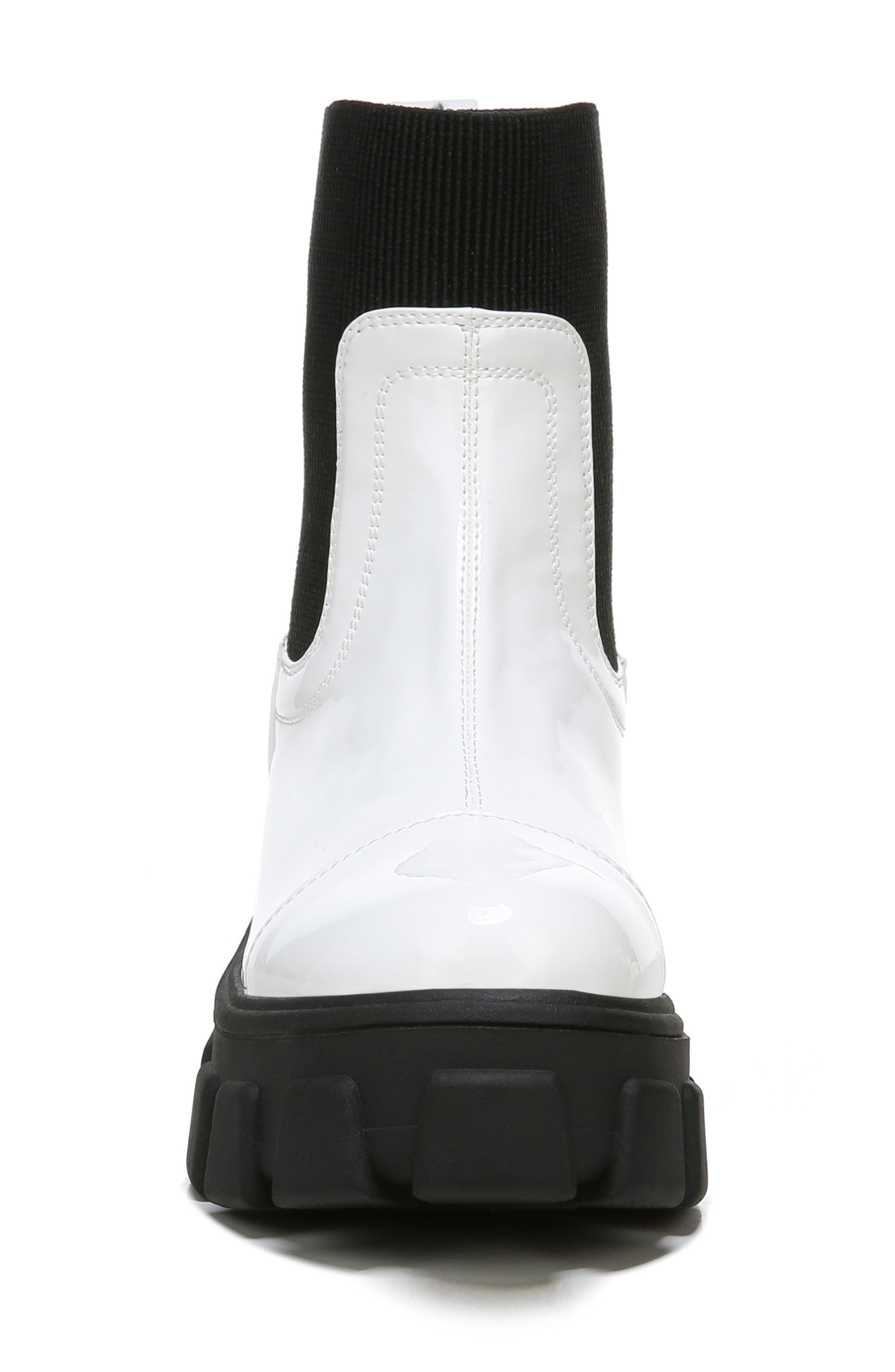 Davina Cap Toe Lug Sole Bootie, Alternate, color, BRIGHT WHITE