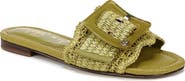 Sam Edelman Bambi Raffia Buckle Slide Sandal