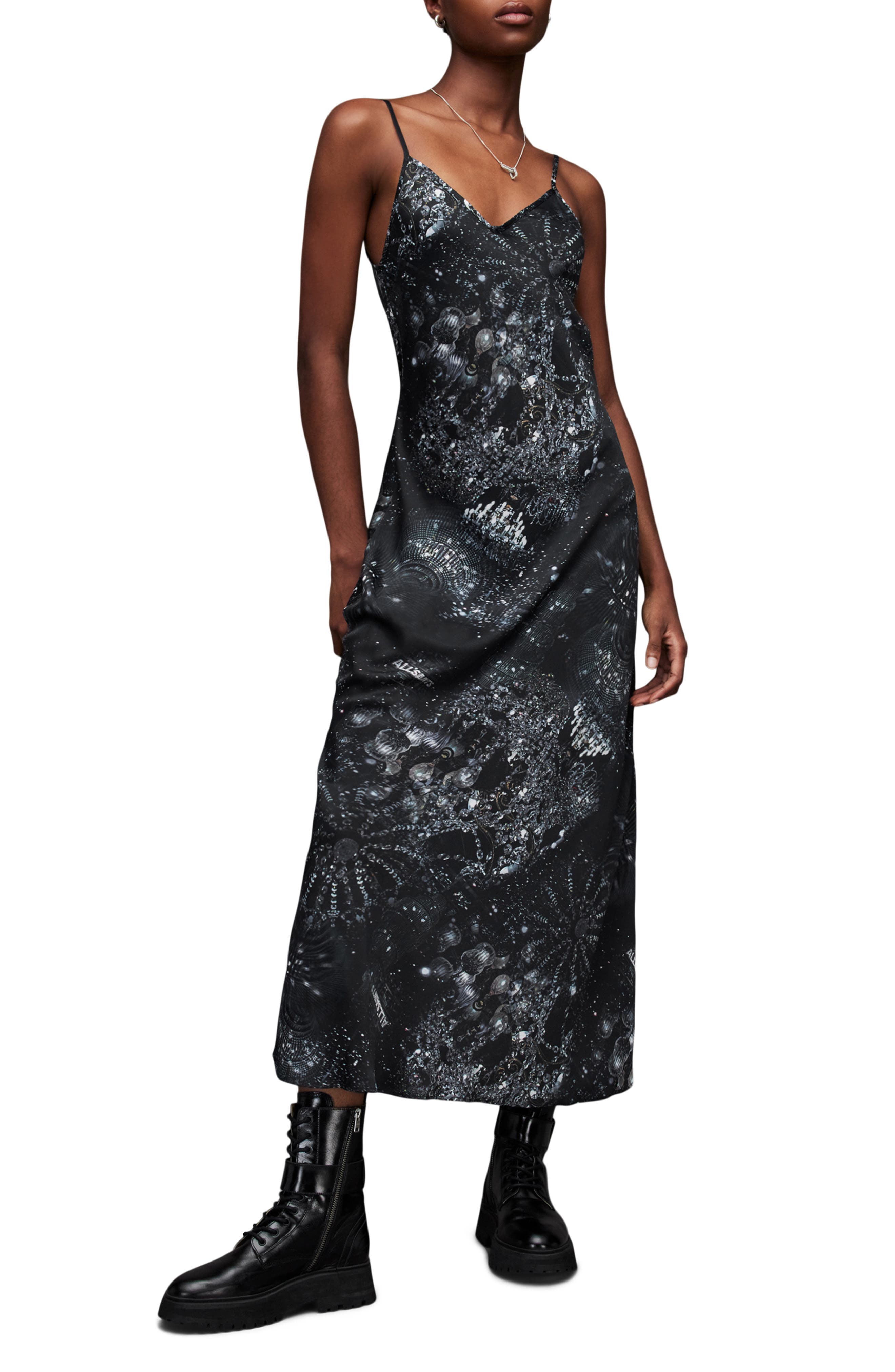 AllSaints Bryony Liza Abstract Print Dress (Women) | Nordstrom