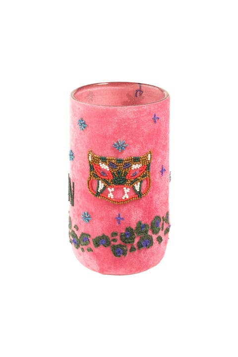 Aravali Hand Finished Glass Vase 4" x 4" Artisan Accent