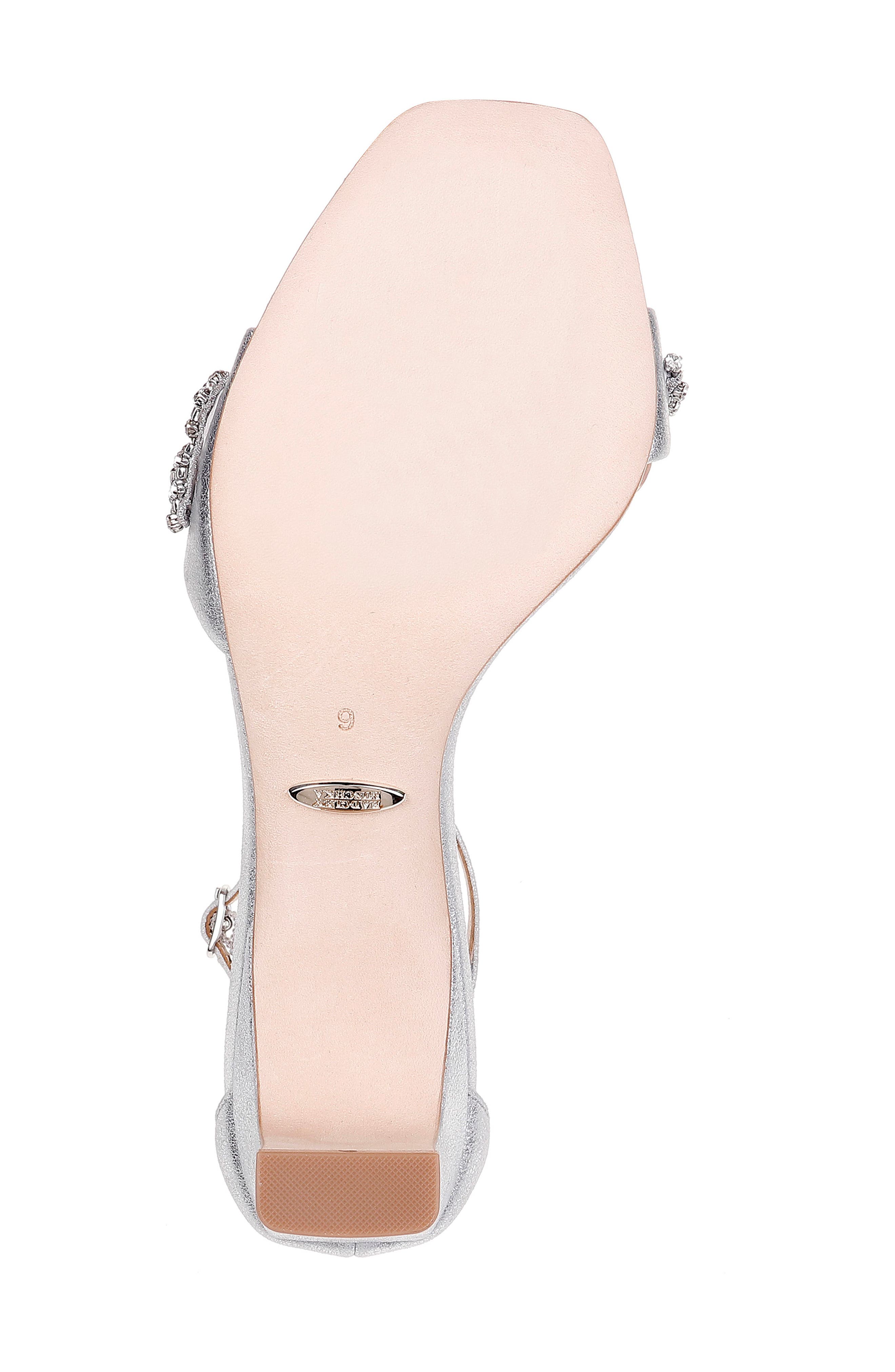 Badgley Mischka Collection Badgley Mischka Alison Crystal Embellished Ankle Strap Sandal, Alternate, color, 