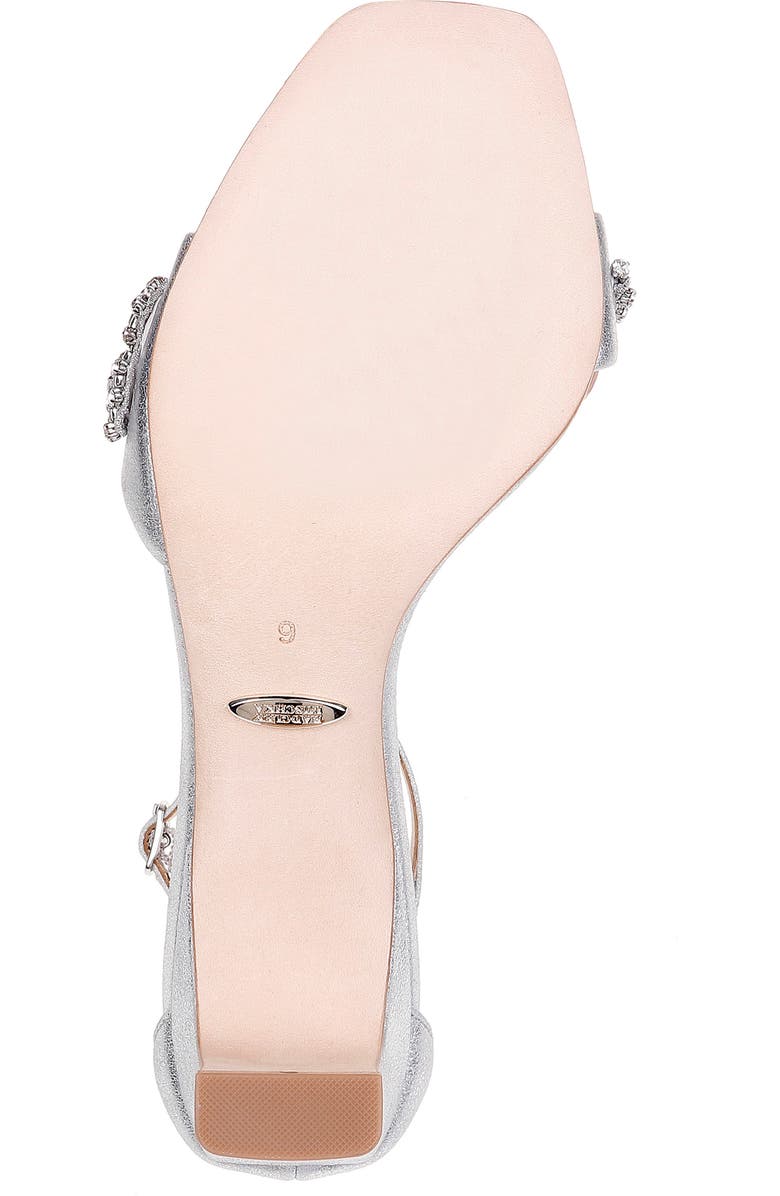 Badgley Mischka Collection Badgley Mischka Alison Crystal Embellished Ankle Strap Sandal, Alternate, color,