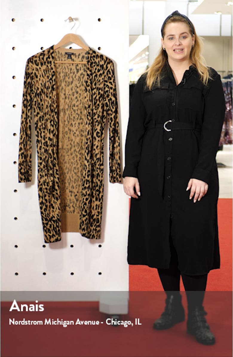 Leopard Print Long Cardigan, sales video thumbnail