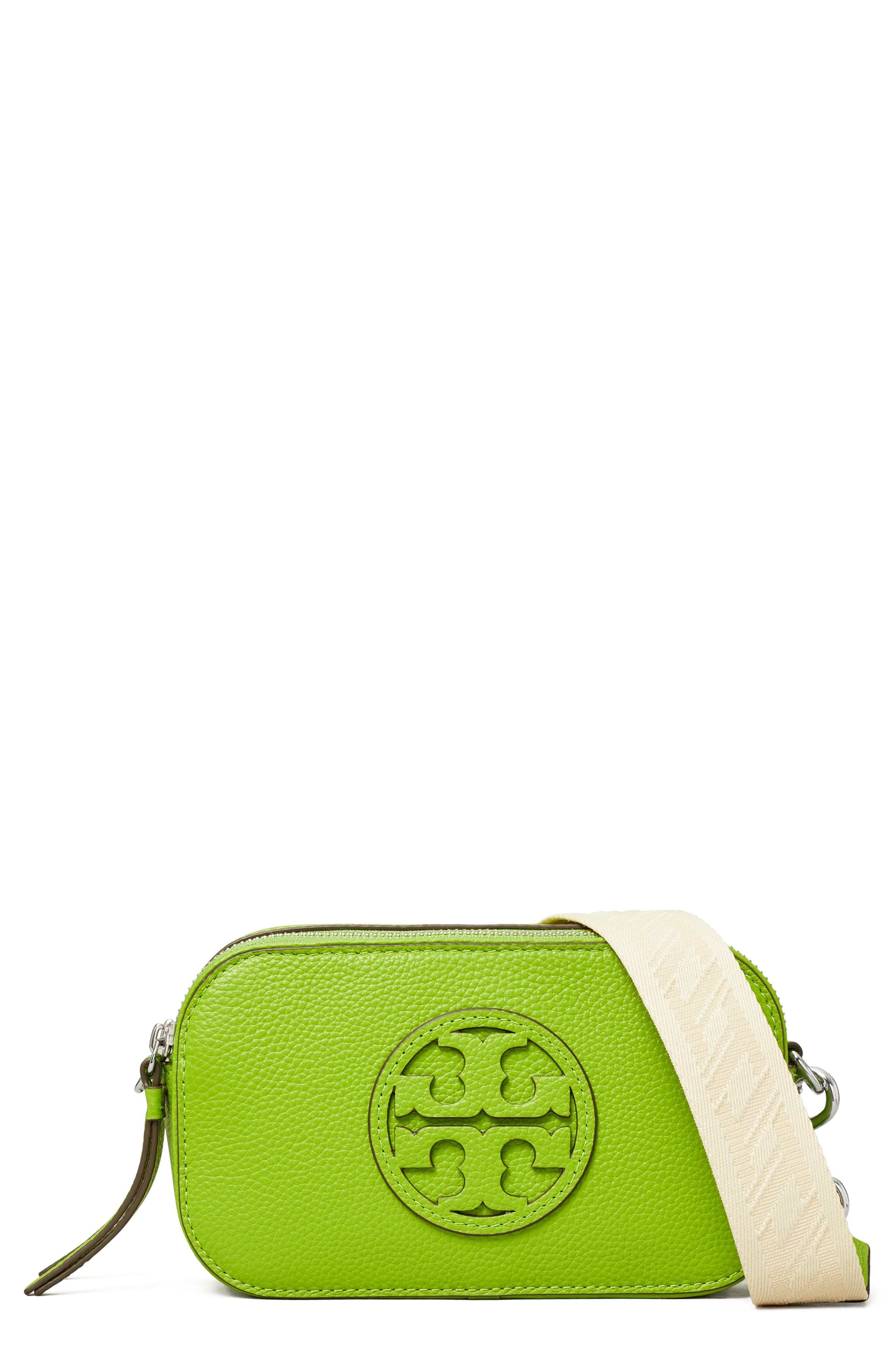 Tory Burch Mini Miller Leather Crossbody Bag, Main, color, 