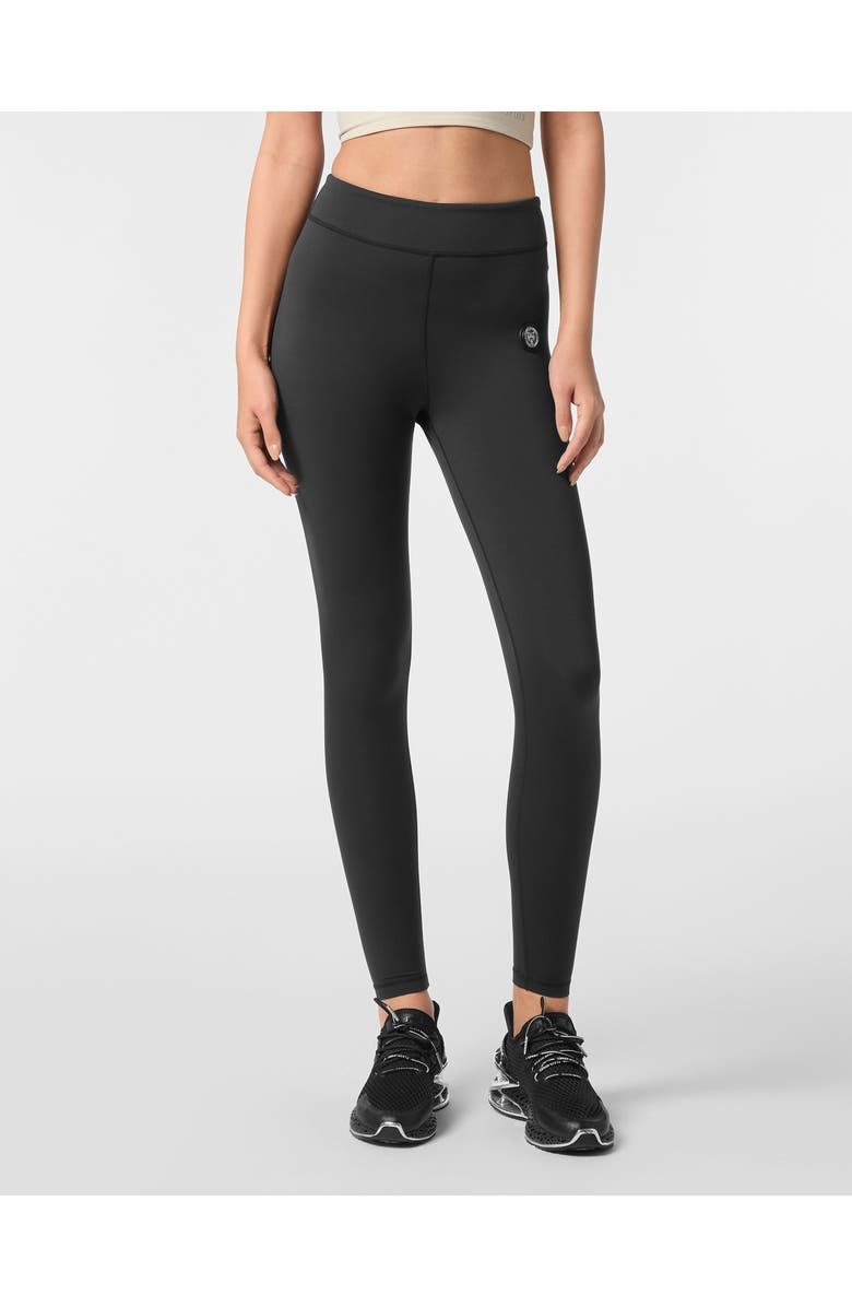 PLEIN SPORT Push Up High Waisted Leggings Scratch Women, Main, color, Black
