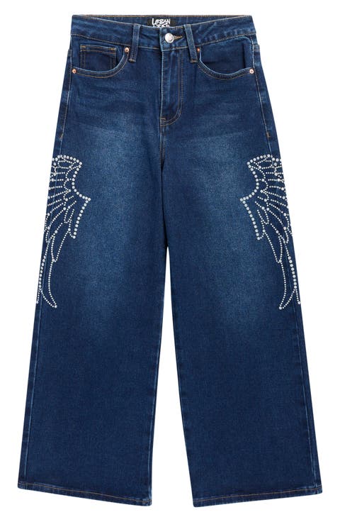 Kids' Angel Wing Baggy Fit Jeans