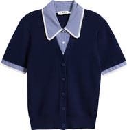 ASTR the Label Marlee Mixed Media Cardigan