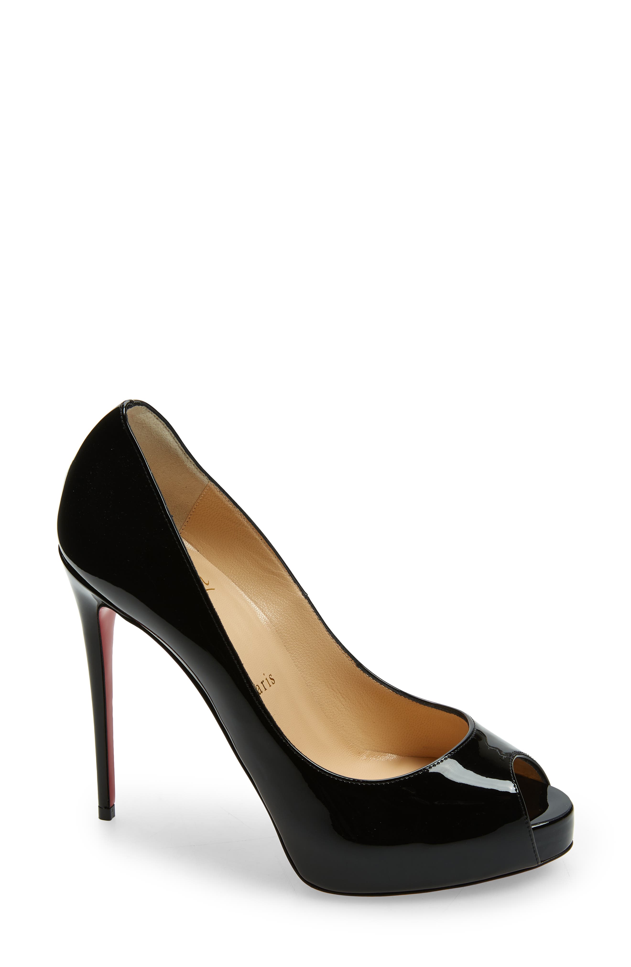 Christian Louboutin Privé Open Toe Pump, Alternate, color, 