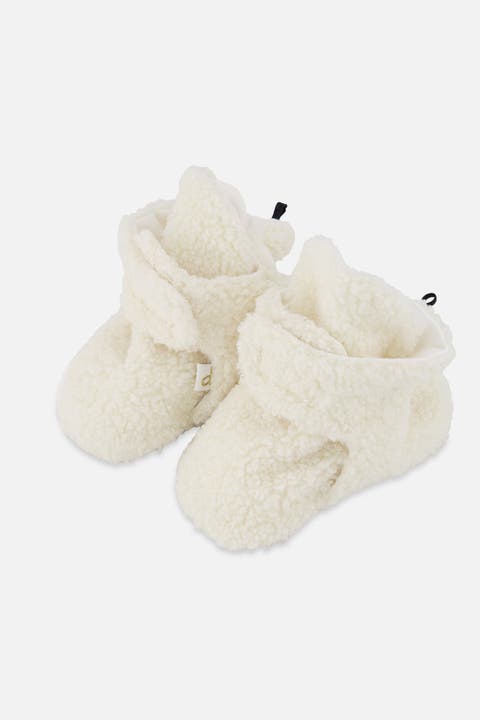 Fleece Cotton Lined Elastic Cuff Slippers