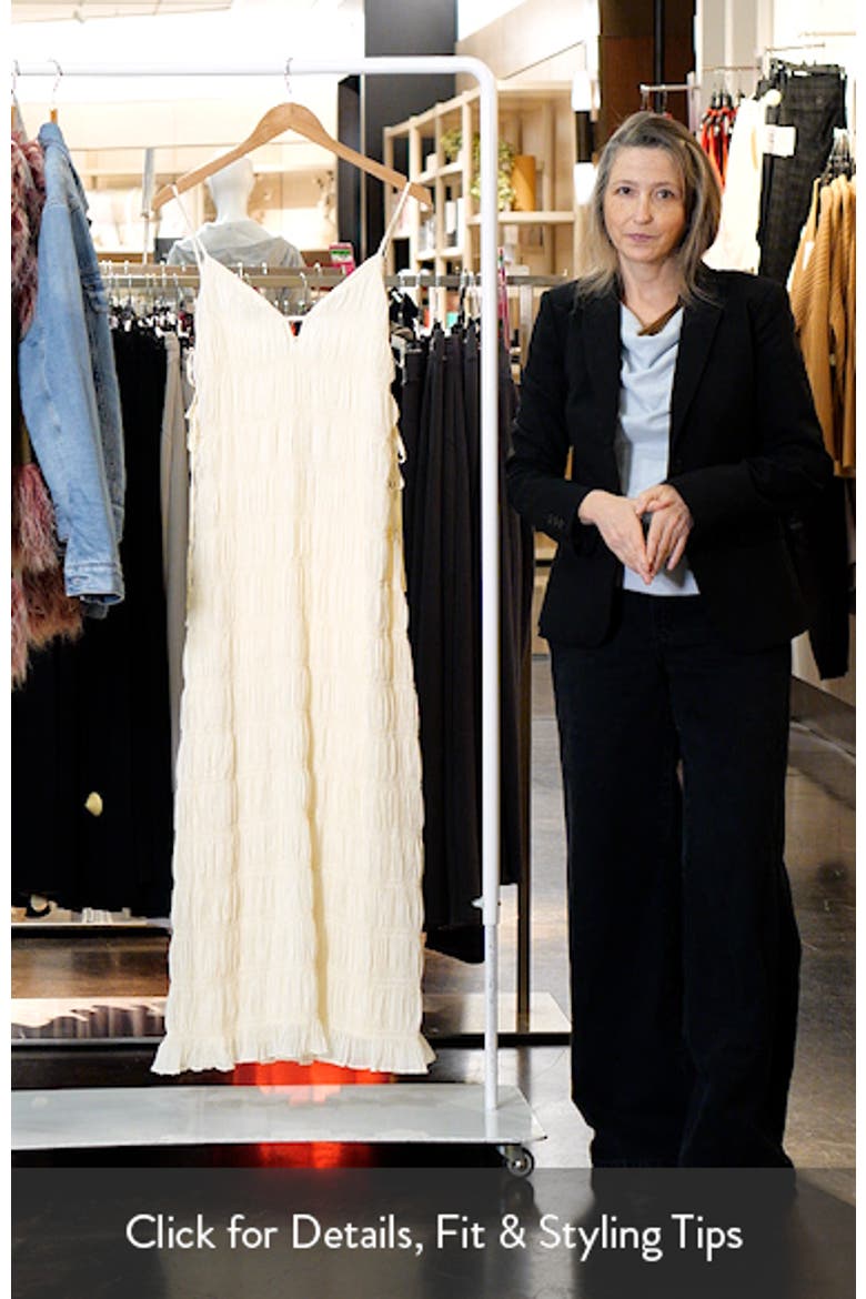 Seraphine Shirred Sleeveless Maxi Dress video