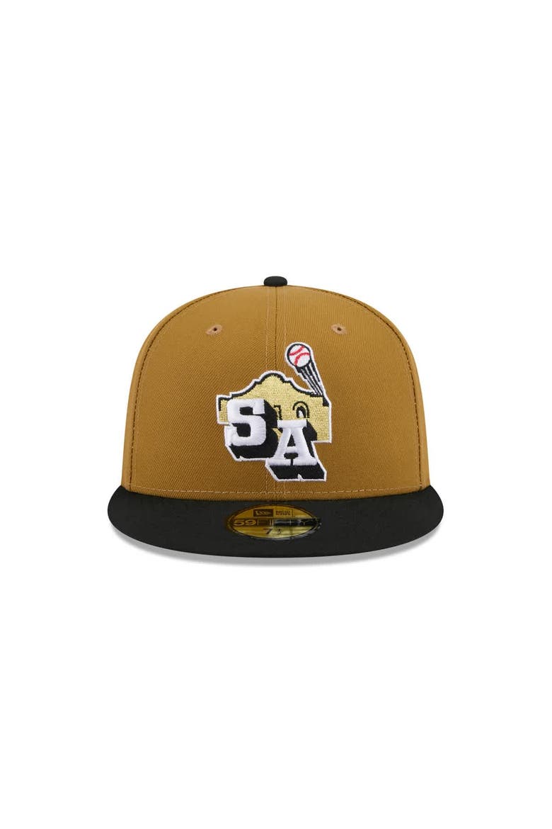 Men's New Era  Gold San Antonio Missions Theme Nights 59FIFTY Fitted Hat, Alternate, color, Gold