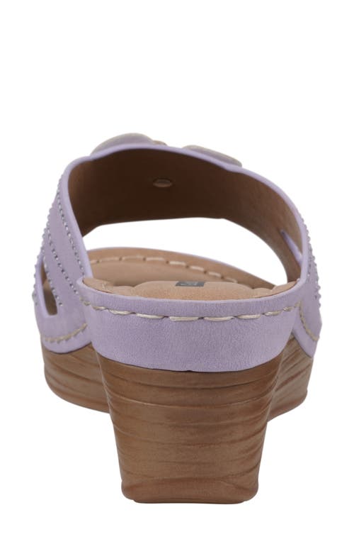 Gc Shoes Fiora Wedge Sandal In Lilac