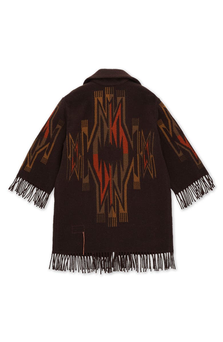 Fortela Freya Navajo Wool Blend Cardigan, Alternate, color, Brown