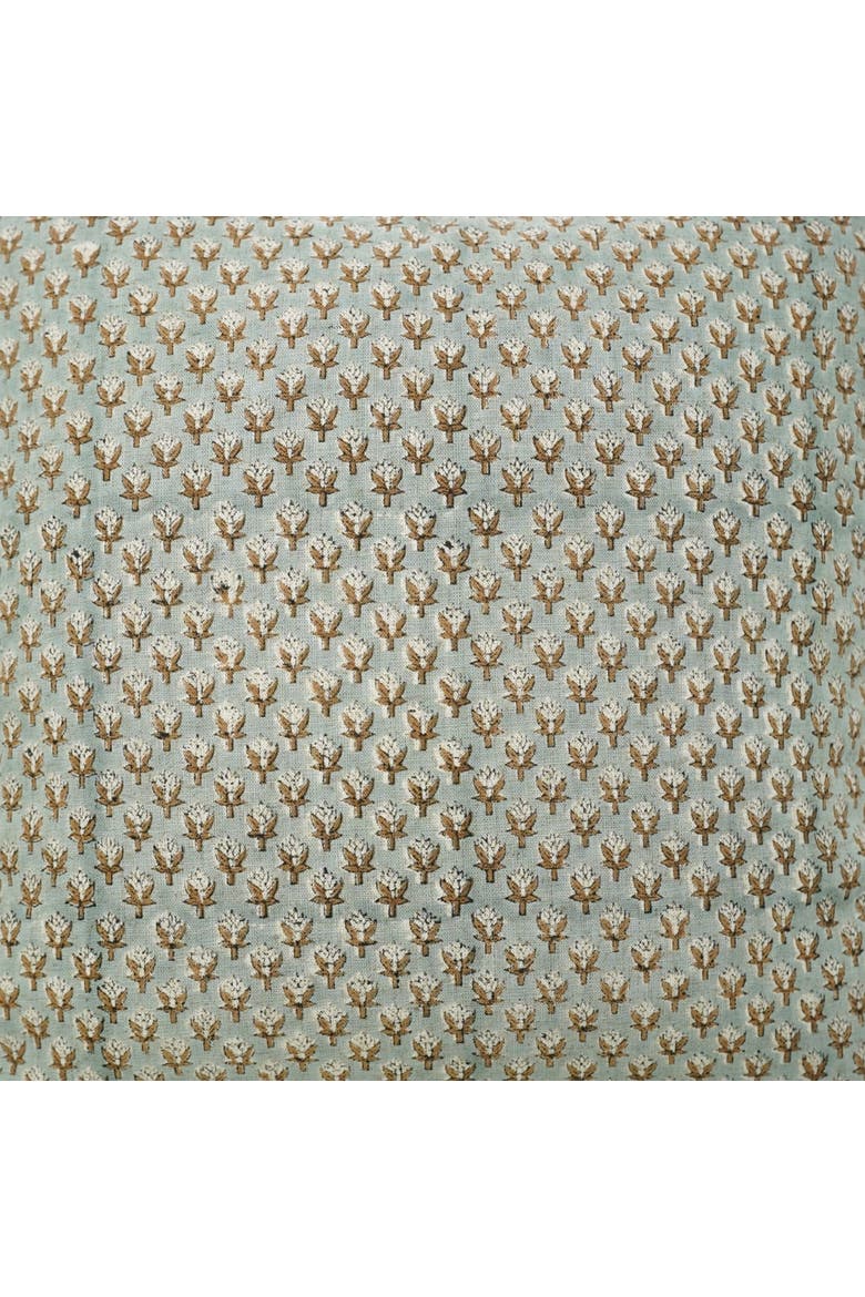 Mogra Hand Block Printed Viscose Linen Pillow Cover, Alternate, color, No Color