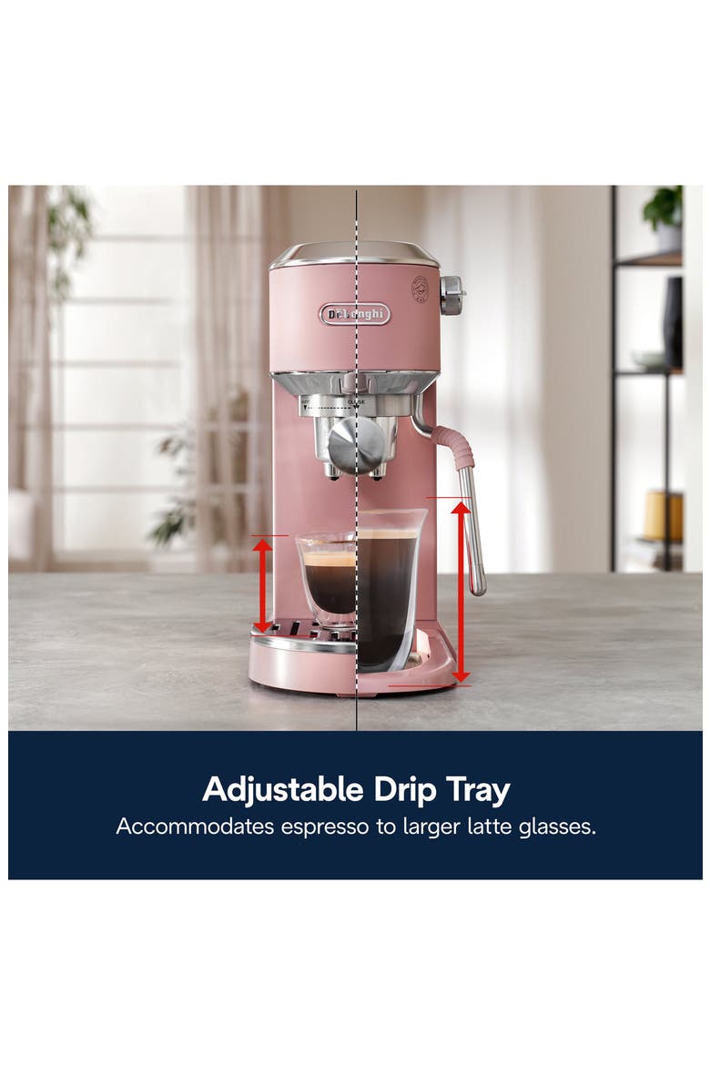 Dedica Duo Pump Espresso Machine, Alternate, color, ROSE