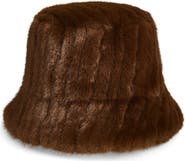 La Fiorentina Faux Fur Bucket Hat