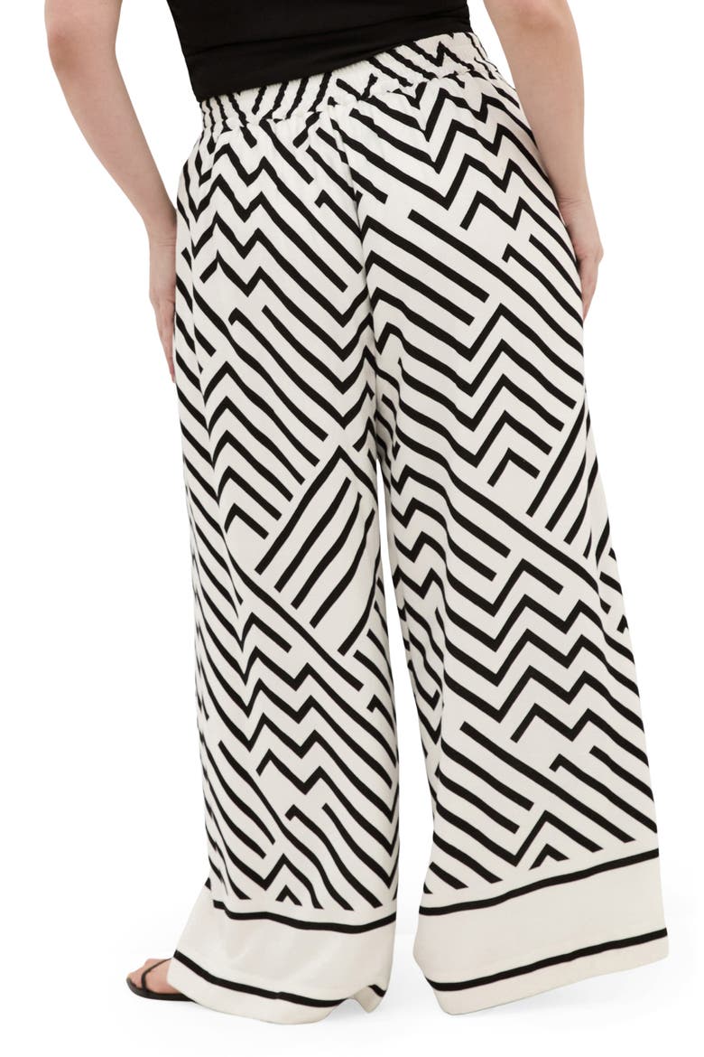 Linear Wide Leg Pants, Alternate, color, LINEAR BDR