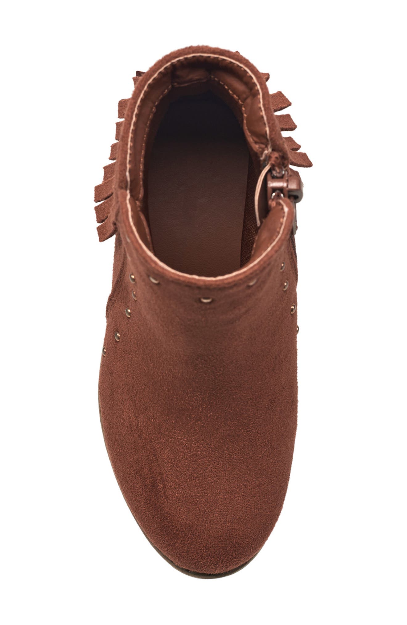 Lucky Brand Rachel Fringe Boot, Alternate, color, Cognac