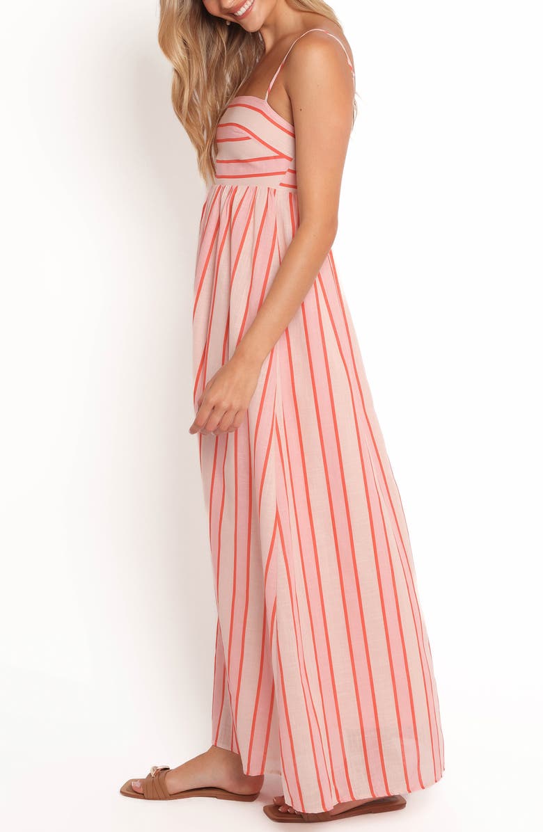 Petal & Pup Odessa Stripe Cotton Maxi Sundress, Alternate, color, Pink Stripe