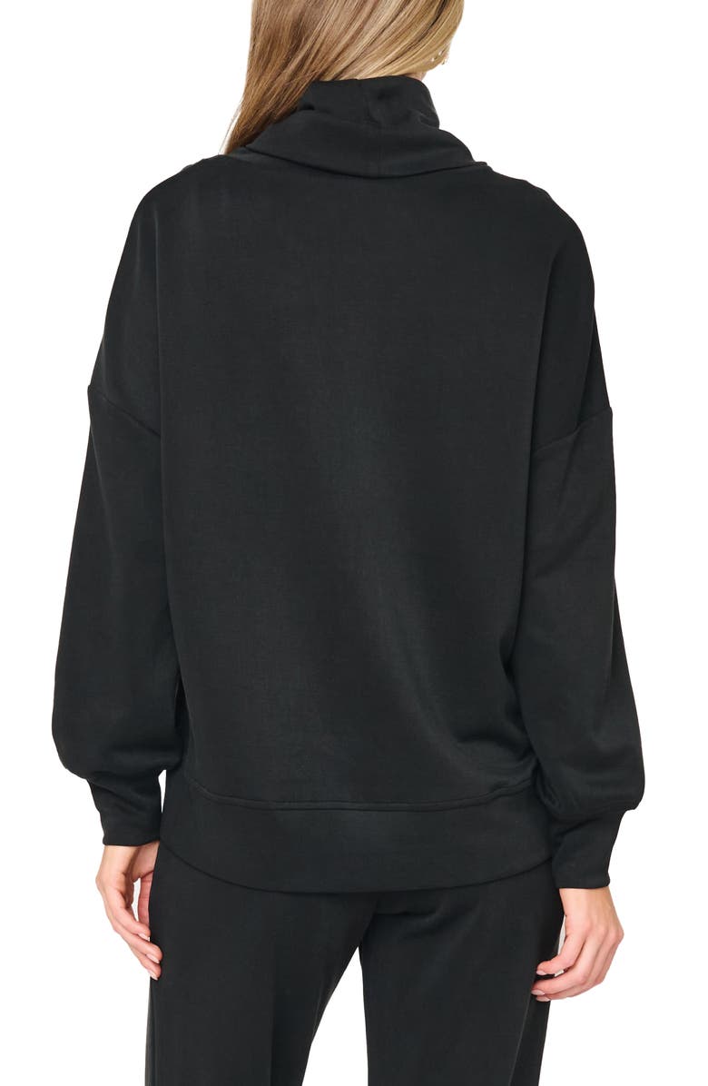 GIBSONLOOK Cowl Neck Sweatshirt, Alternate, color, Black