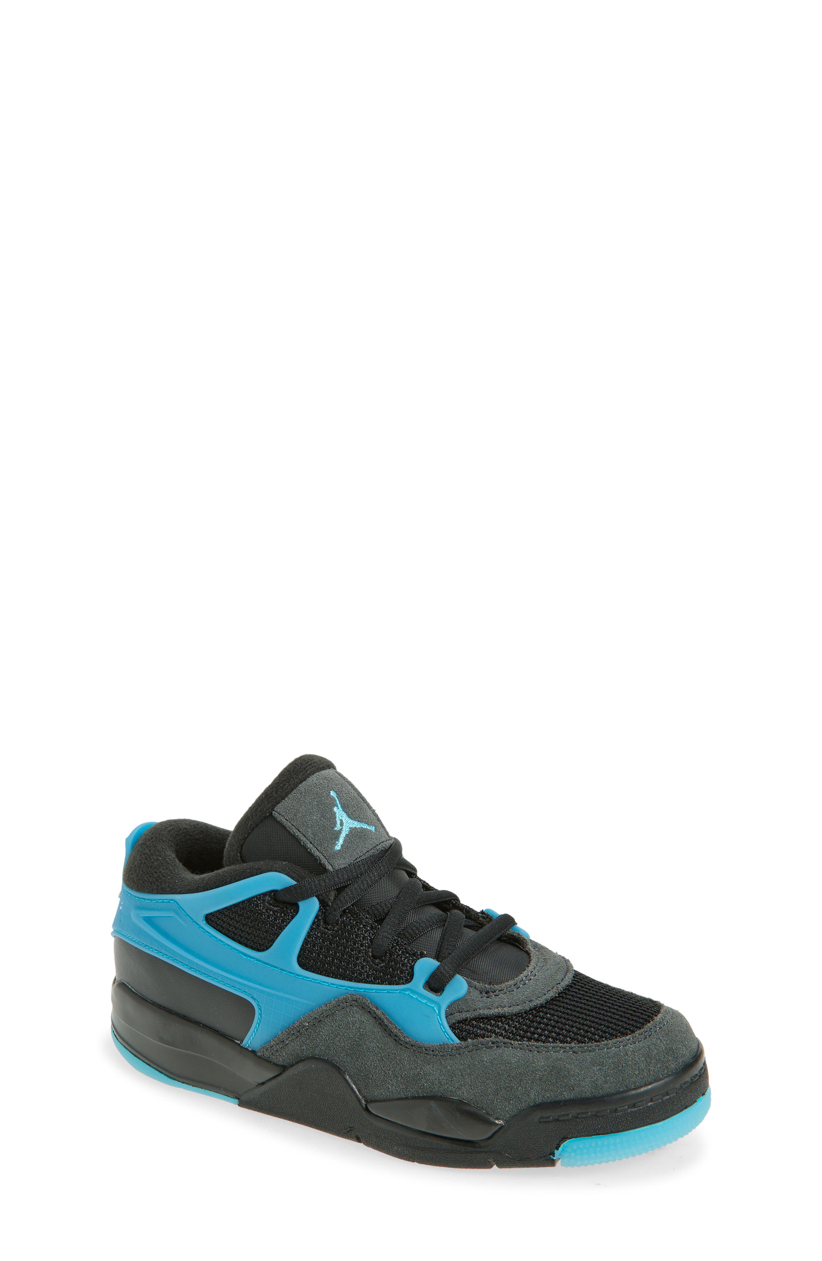 Nike Kids' Air Jordan 4 RM Sneaker, Main, color, Black/ Blue/ Anthracite